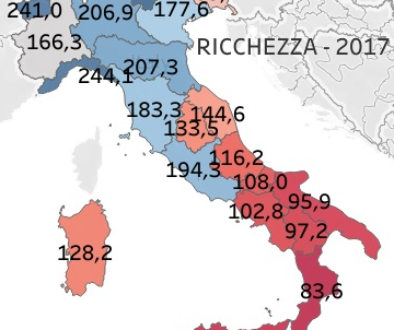 la richesse des familles 2017-Italie
